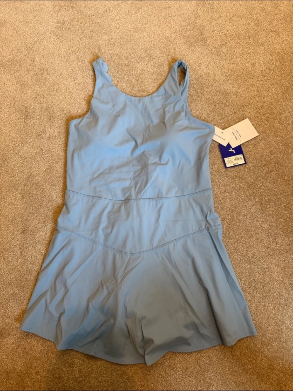 Girls' Light Blue One-Piece Dress by